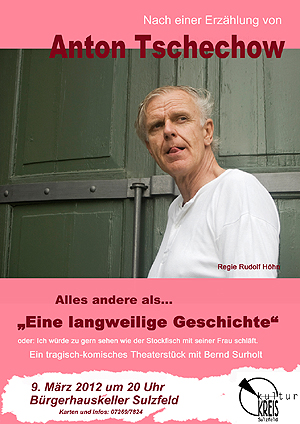 Flyer: Ein-Mann-Theaterst&uuml;ck mit Bernd Surholt